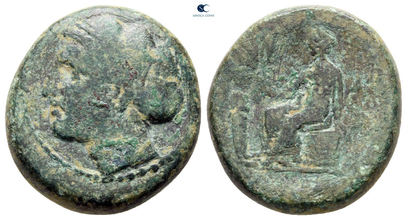 The Thracian Chersonese. Sestos circa 300 BC. 
Bronze Æ

20 mm, 8,05 g


...