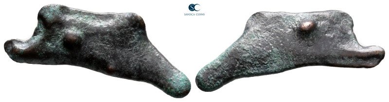 Scythia. Olbia circa 437-410 BC. 
Cast dolphin Æ

23 mm, 1,34 g



nearly...