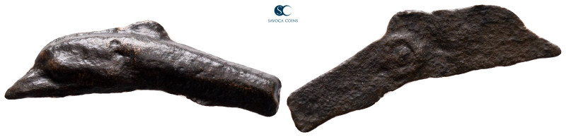 Scythia. Olbia circa 437-410 BC. 
Cast dolphin Æ

29 mm, 1,66 g



nearly...