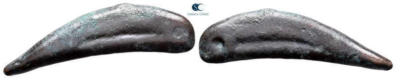Scythia. Olbia circa 437-410 BC. 
Cast dolphin Æ

29 mm, 2,18 g



very f...