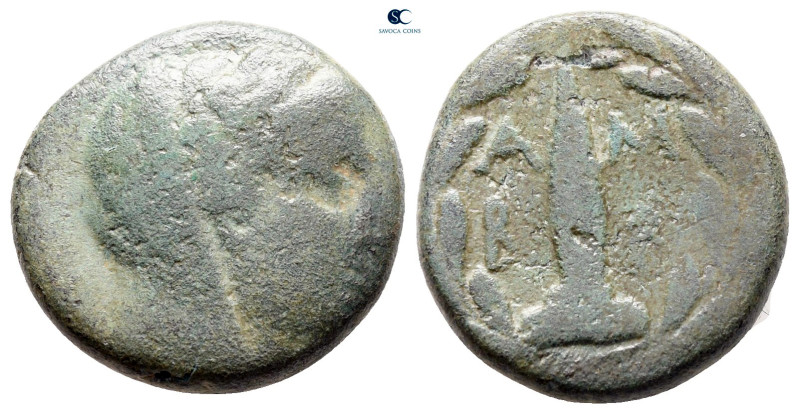 Epeiros. Ambrakia circa 200-100 BC. 
Bronze Æ

18 mm, 4,31 g



fine