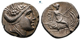 Euboea. Histiaia circa 300-100 BC. Tetrobol AR