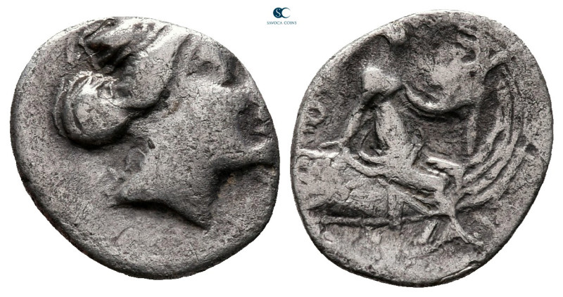 Euboea. Histiaia circa 300-100 BC. 
Tetrobol AR

15 mm, 1,44 g



nearly ...