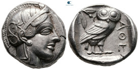 Attica. Athens circa 454-404 BC. Tetradrachm AR