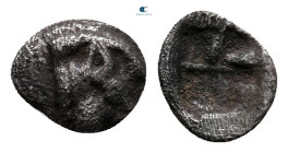 Asia Minor. Uncertain mint circa 500-400 BC. Tetartemorion AR