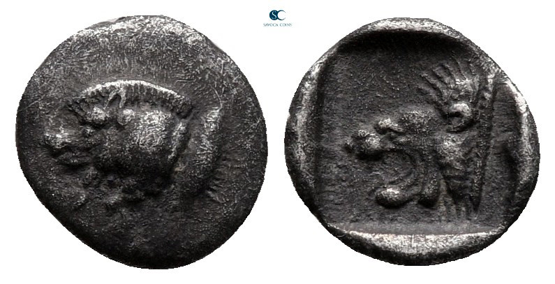 Mysia. Kyzikos circa 525-475 BC. 
Hemiobol AR

8 mm, 0,34 g



very fine