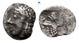Mysia. Lampsakos circa 500-400 BC. Tetartemorion AR
