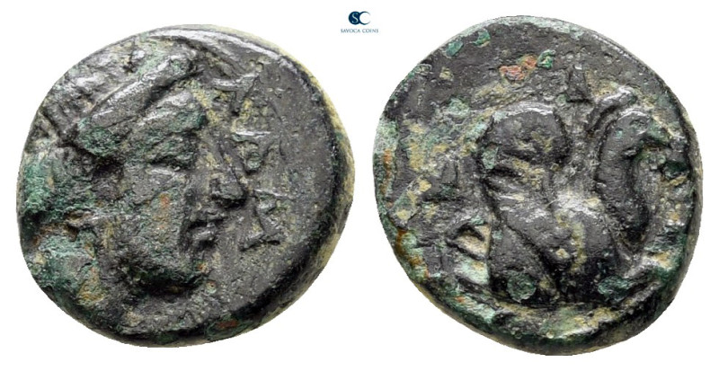 Mysia. Lampsakos circa 350-300 BC. 
Bronze Æ

10 mm, 1,03 g



very fine