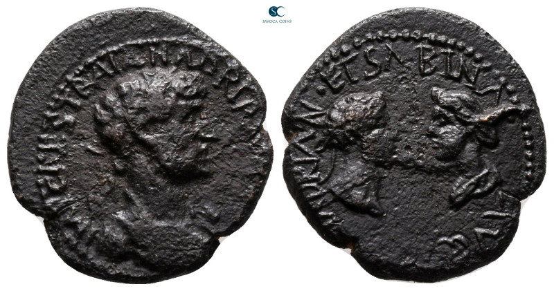 Mysia. Parion. Hadrian with Sabina AD 117-138. 
Bronze Æ

18 mm, 3,20 g


...