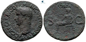 Caligula AD 37-41. Rome. As Æ