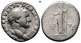 Vespasian AD 69-79. Rome. Denarius AR