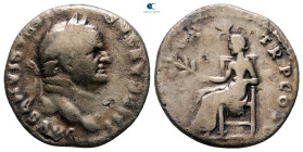 Vespasian AD 69-79. Rome. Denarius AR