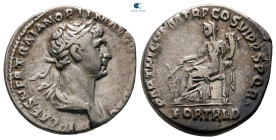 Trajan AD 98-117. Rome. Denarius AR