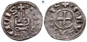 Crusaders, Principality of Achea. Guillaume I de la Roche AD 1280-1287. Denier Tournois BI