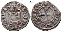 Principality of Achaea. Gui II de La Roche AD 1287-1308. Denier Tournois BI