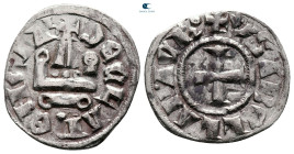 Principality of Achaea. Isabelle de Villehardouin AD 1297-1301. Denier Tournois BI
