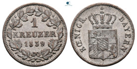 Germany. Bayern. Ludwig I AD 1825-1848. 1 Kreuzer 1839