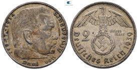 Germany.  AD 1933-1945. 2 Reichsmark 1939 A