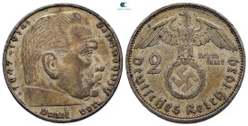 Germany.  AD 1933-1945. 2 Reichsmark 1939 A