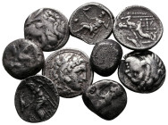 Lot of ca. 9 greek silver coins / SOLD AS SEEN, NO RETURN!very fine