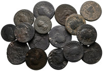 Lot of ca. 16 roman provincial bronze coins / SOLD AS SEEN, NO RETURN!nearly very fine