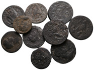 Lot of ca. 10 roman provincial bronze coins / SOLD AS SEEN, NO RETURN!nearly very fine