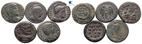 Lot of ca. 5 Folles (Constantine I, Jovian, Licinius I, Helena) / SOLD AS SEEN, NO RETURN!very fine