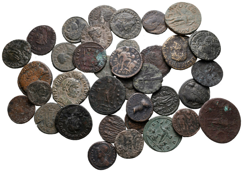 Lot of ca. 36 roman bronze coins / SOLD AS SEEN, NO RETURN!

very fine
