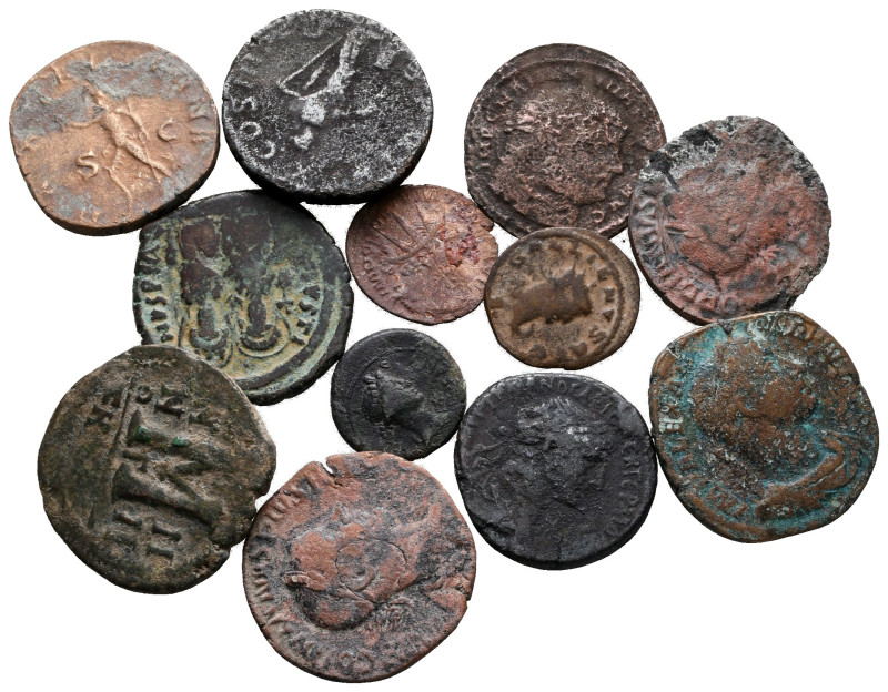 Lot of ca. 12 ancient bronze coins / SOLD AS SEEN, NO RETURN!

nearly very fin...