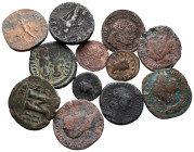 Lot of ca. 12 ancient bronze coins / SOLD AS SEEN, NO RETURN!nearly very fine