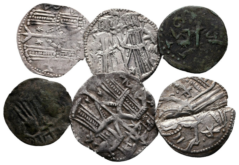 Lot of ca. 6 medieval coins / SOLD AS SEEN, NO RETURN! 

very fine