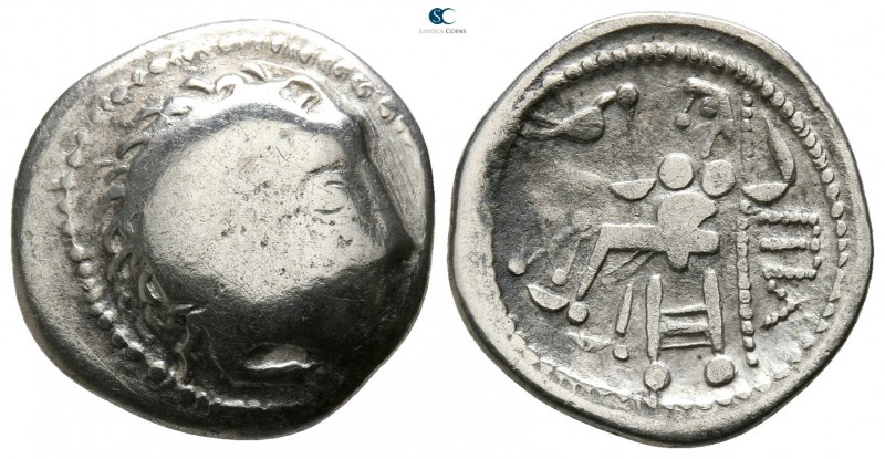 Eastern Europe. Imitations of Philip II of Macedon 100 BC. Drachm AR

15mm., 2...
