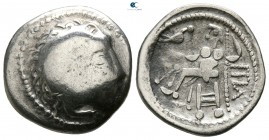 Eastern Europe. Imitations of Philip II of Macedon 100 BC. Drachm AR