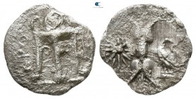 Bruttium. Kroton 400-350 BC. Triobol AR
