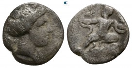 Bruttium. Kroton circa 390 BC. Diobol AR