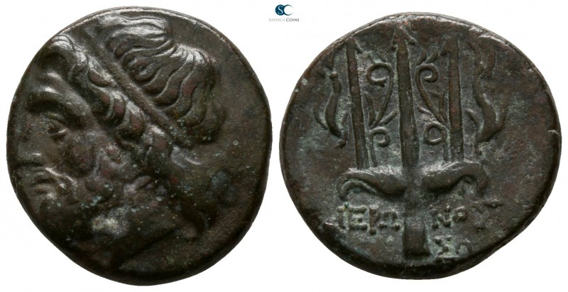 Sicily. Syracuse. Hieron II 275 BC-AD 215. 
Bronze Æ

19mm., 6,67g.

Diadem...