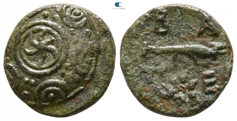 Kings of Macedon. Perseus 179-168 BC. 
Bronze Æ

12mm., 2,57g.

Macedonian ...
