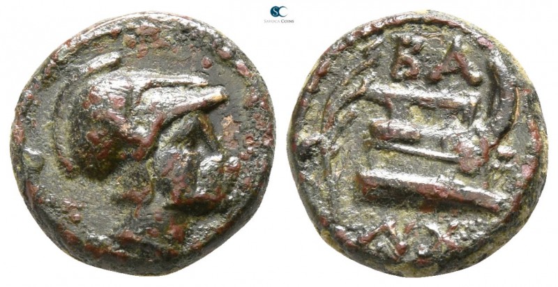 Kings of Macedon. Salamis. Demetrios I Poliorketes 306-283 BC. 
Bronze Æ

10m...