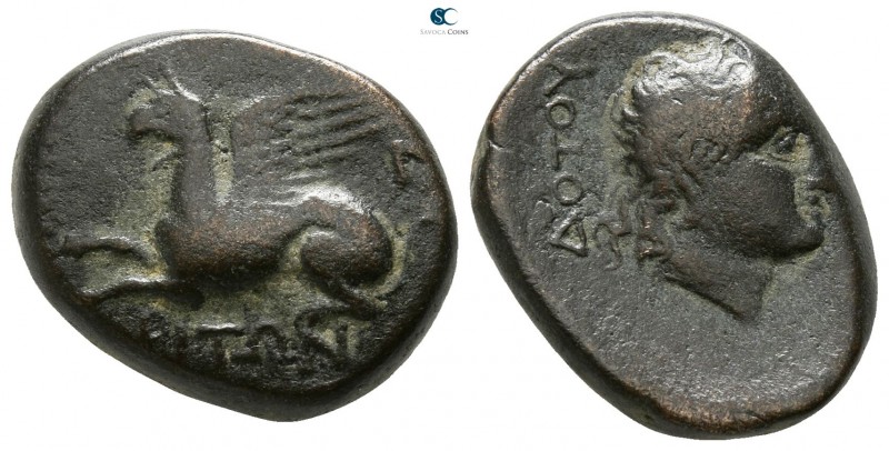 Thrace. Abdera. ΗΡΟΔΟΤΟΣ (Herodotos), magistrate circa 300-250 BC. 
Bronze Æ
...