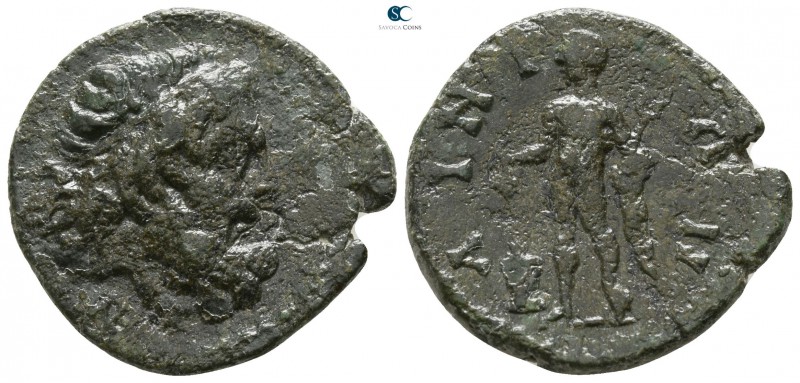 Thrace. Ainos 200-100 BC. 
Bronze Æ

21mm., 5,33g.

Diademed head of Poseid...