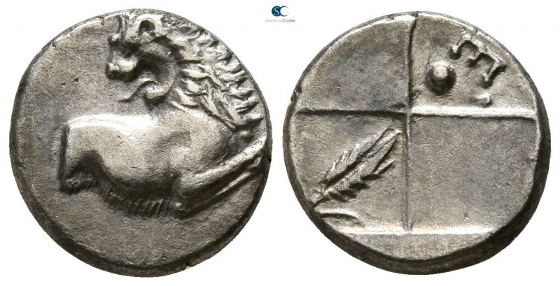 The Thracian Chersonese. Chersonesos circa 386-338 BC. 
Hemidrachm AR

12mm.,...