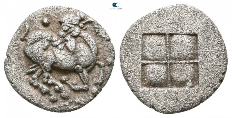 Thraco-Macedonian Tribes. Mygdones or Krestones circa 490-485 BC. 
1/8 Stater A...