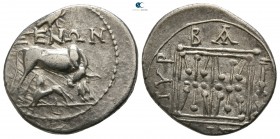 Illyria. Dyrrhachion circa 229-100 BC. ΠΥΡΒΑΣ, ΞΕΝΩΝ (Pyrvas, Xenon), magistrate and moneyer. Victoriatus AR