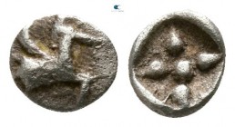 Asia Minor. Uncertain mint circa 520-480 BC. Tetartemorion AR