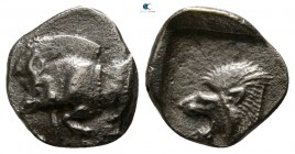 Mysia. Kyzikos circa 480 BC. Obol AR