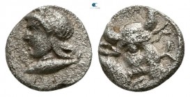 Mysia. Kyzikos circa 410-400 BC. Hemiobol AR