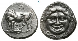 Mysia. Parion circa 400-300 BC. Hemidrachm AR