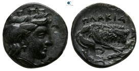 Mysia. Plakia circa 400 BC. Bronze Æ