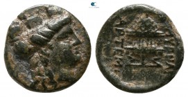 Ionia. Smyrna . ΑΡΤΕΜΙ- (Artemi-), magistrate circa 200-0 BC. Bronze Æ