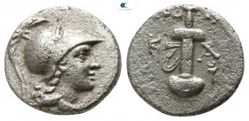 Caria. Kaunos  166-150 BC. Ktetos, magistrate. Hemidrachm AR